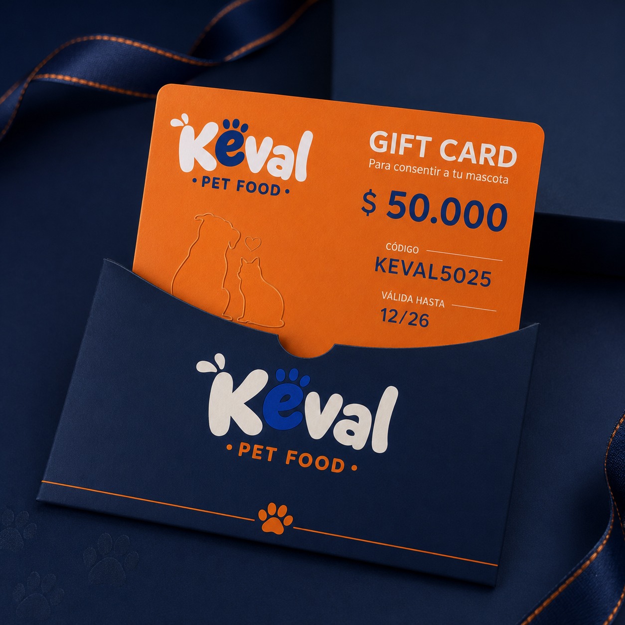 Regala bienestar y momentos especiales para perros y gatos con la Gift Card Keval.